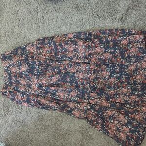 Floral Tiered Maxi Skirt